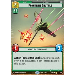 Star Wars: Unlimited Löskort: Spark of Rebellion: Frontline Shuttle (Hyperspace) (Foil)