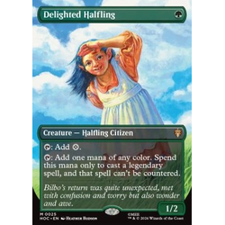 Magic löskort: The Hobbit: Eternal: Delighted Halfling (foil)