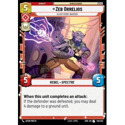 Star Wars: Unlimited Löskort: Spark of Rebellion: Zeb Orrelios, Headstrong Warrior (Foil)