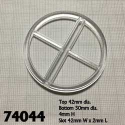 2 Inch Round Transparent Flight Stand w/ Tall Flight Peg