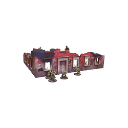 Pre-Painted WW2 Ostfront Stalingrad Ruined Building (UV-printed) (MDF)