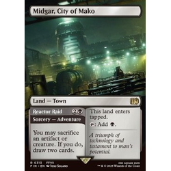 Magic löskort: Magic: The Gathering - FINAL FANTASY: Midgar, City of Mako // Reactor Raid (alternative art) (Foil)