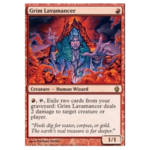 Magic Löskort: Premium Deck - Fire and Lightning: Grim Lavamancer (Foil)