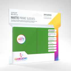 Card Sleeves Standard Matte Prime Green (100) (GameGenic)