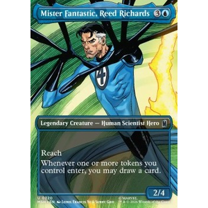Magic löskort: Marvel Super Heroes: Mister Fantastic, Reed Richards (V.1) (alternative art) (Foil)