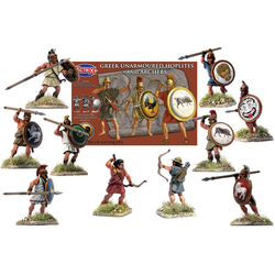 Victrix 28mm Greek Unarmoured Hoplites and Archers (plastic) (56)