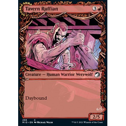 Magic löskort: Innistrad: Midnight Hunt: Tavern Ruffian // Tavern Smasher (alternative art)