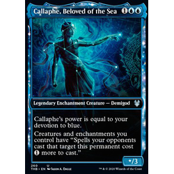 Magic löskort: Theros: Beyond Death: Callaphe, Beloved of the Sea (alternate art) (Foil)