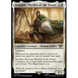 Magic löskort: The Lord of the Rings: Tales of Middle-earth: Boromir, Warden of the Tower (Foil)