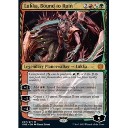 Magic löskort: Phyrexia: All Will Be One: Lukka, Bound to Ruin