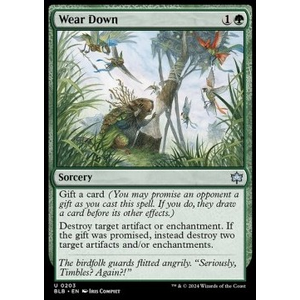 Magic löskort: Bloomburrow: Wear Down