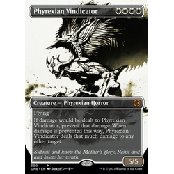 Magic löskort: Phyrexia: All Will Be One: Phyrexian Vindicator (V.1) (alternative art)