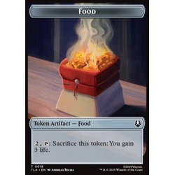 Magic löskort: Avatar: The Last Airbender: Food Token // Dragon Token (R 4/4 Flying, firebending 4)