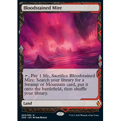 Magic löskort: Zendikar Rising Expeditions: Bloodstained Mire (Foil)