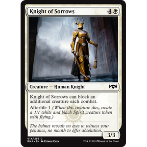 Magic löskort: Ravnica Allegiance: Knight of Sorrows