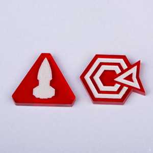 Laserox Command & Control Tokens for Twilight Imperium (Purple)