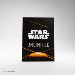 Card Sleeves Standard Art "Star Wars: Unlimited - Card Back Orange" (60) (GameGenic)