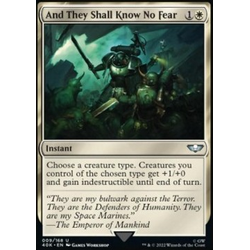 Magic löskort: Universes Beyond: Warhammer 40,000: And They Shall Know No Fear