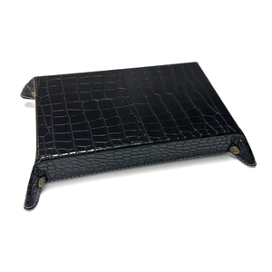 Alphaspel: Rectangular Dice Tray Dragonskin - Whitegrey