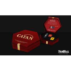 CATAN Premium Robber & Metal Dice Set: Hematite