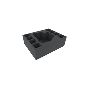 Feldherr 100mm Full-size foam tray with base -  BE' LAKOR  and 8 additional miniatures - 9 cut outs