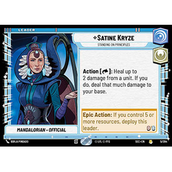 Star Wars: Unlimited Löskort: Secrets of Power: Satine Kryze, Standing on Principles