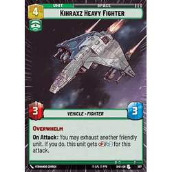 Star Wars: Unlimited Löskort: Shadows of the Galaxy: Kihraxz Heavy Fighter (Hyperspace)