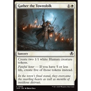 Magic löskort: Magic: Innistrad Remastered: Gather the Townsfolk (Foil)