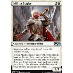 Magic löskort: Core Set 2019: Militia Bugler