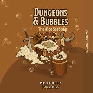 Dungeons and Bubbles Dice Set Soap