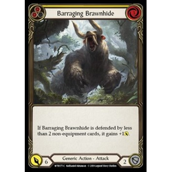 FaB Löskort: Welcome to Rathe: Barraging Brawnhide (Yellow)