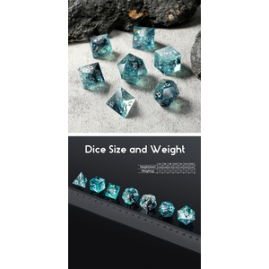 Sharp Edge Dice Set - Ocean (7)