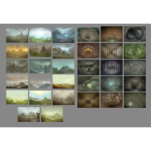 Jon Hodgson Backdrops: Fantasy Ruins and Tunnels (A3)