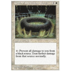 Magic löskort: 5th Edition: Circle of Protection: Black