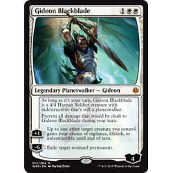 Magic löskort: War of the Spark: Gideon Blackblade (Foil)