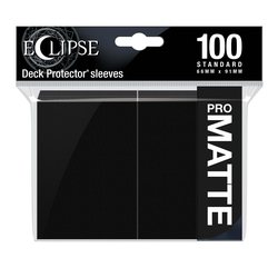 Card Sleeves Standard Pro-Matte Eclipse Jet Black 66x91mm (100) (Ultra Pro)