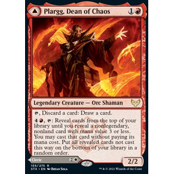 Magic Löskort: Strixhaven: School of Mages: Plargg, Dean of Chaos // Augusta, Dean of Order