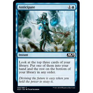 Magic löskort: Core Set 2020: Anticipate (Foil)