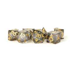Metallic Dice:  Elixir Liquid Core Dice Set (7) - Vanishing Oil