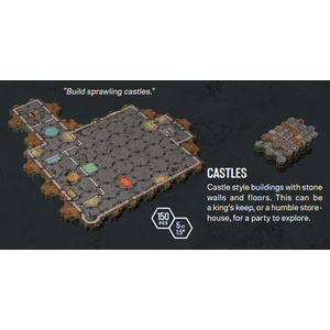 Lorescape Modular Hex-terrain Interior Set: Castles