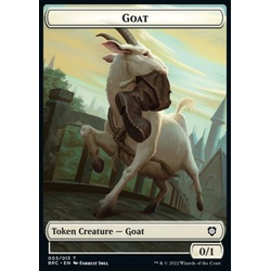 Magic löskort: Commander The Brothers' War: Goat Token (W 0/1) // Construct Token (A 1/1)