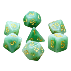 Vaettir Workshop: 7-Die Set Green Jade