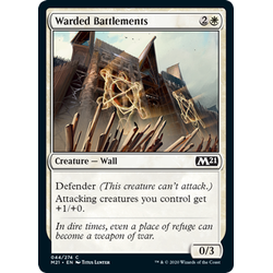 Magic löskort: Core Set 2021: Warded Battlements (Foil)