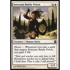 Magic löskort: Theros: Setessan Battle Priest
