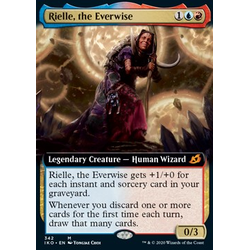 Magic löskort: Ikoria: Lair of Behemoths: Rielle, the Everwise (alternative art)
