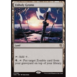 Magic löskort: Magic: Commander: Aetherdrift: Unholy Grotto
