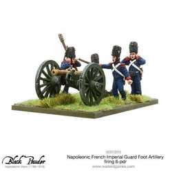 Napoleonic: French Imperial Guard Foot Artillery firing 6-pdr