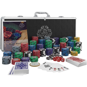 Bullets Playing Cards Poker Set "Tony" 500 Clay Chips