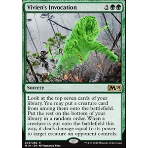 Magic löskort: Core Set 2019: Vivien's Invocation