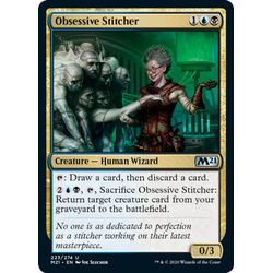 Magic löskort: Core Set 2021: Obsessive Stitcher
